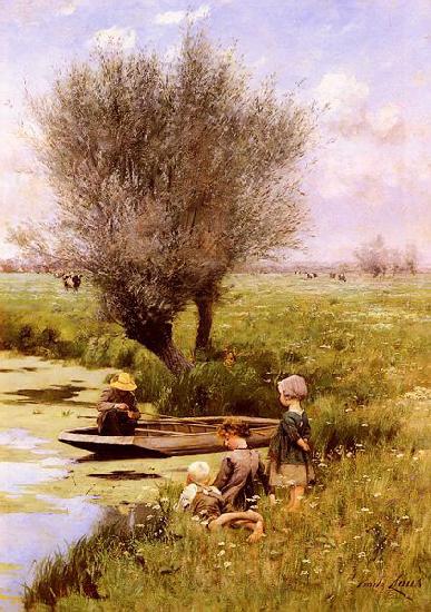 Emile Claus Afternoon Along The River Germany oil painting art